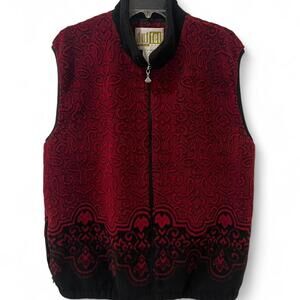 Vintage 90s Red Fleece Vest